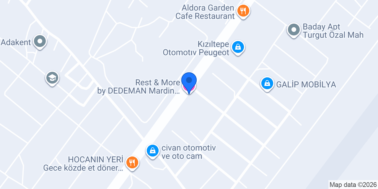 Rest & More by DEDEMAN Mardin Kızıltepe konumu
