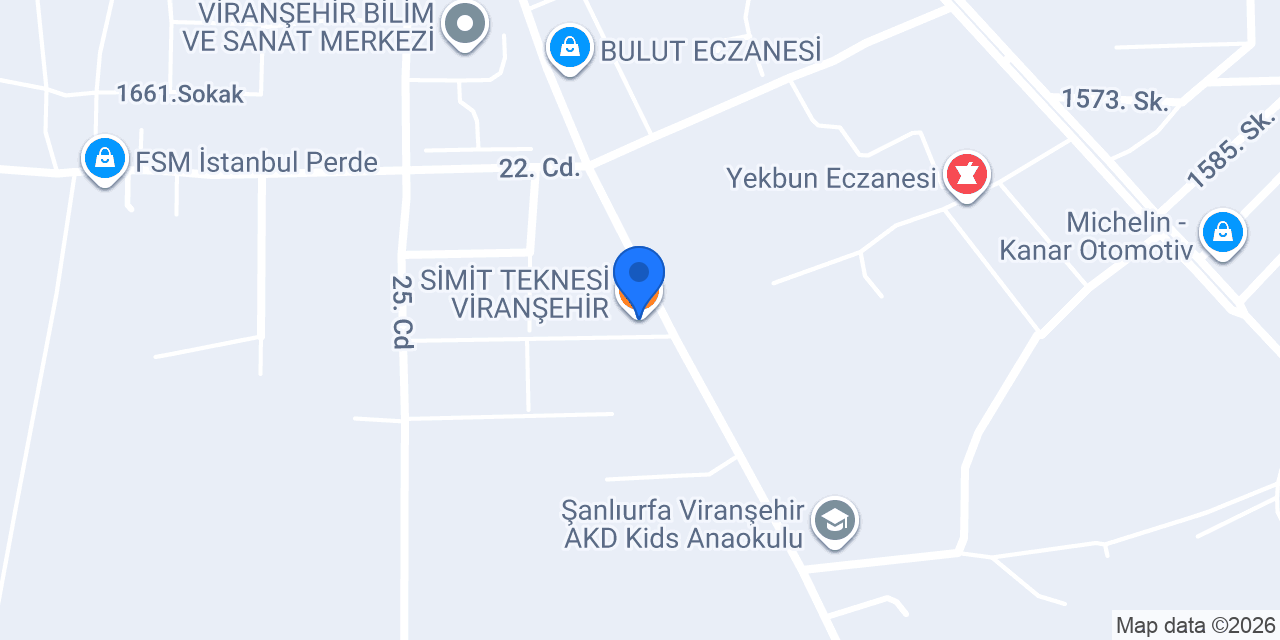 SİMİT TEKNESİ VİRANŞEHİR konumu