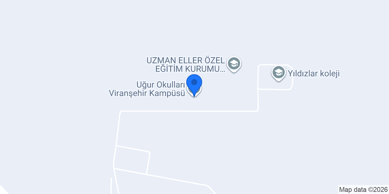 Uğur Okulları Viranşehir Kampüsü konumu