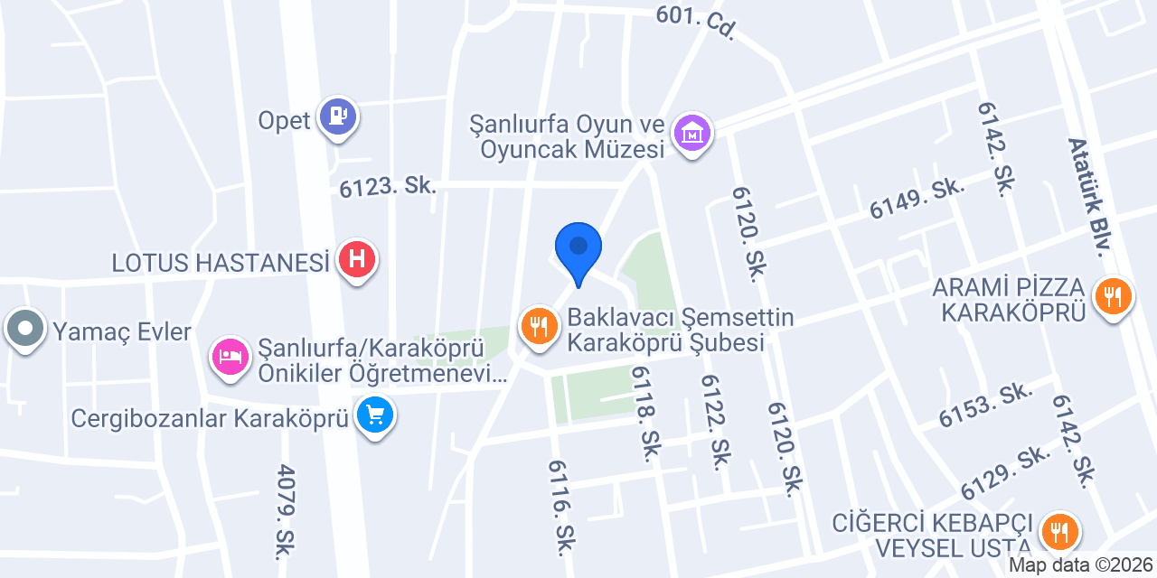 Şanlıurfa Çilingir Servisi konumu