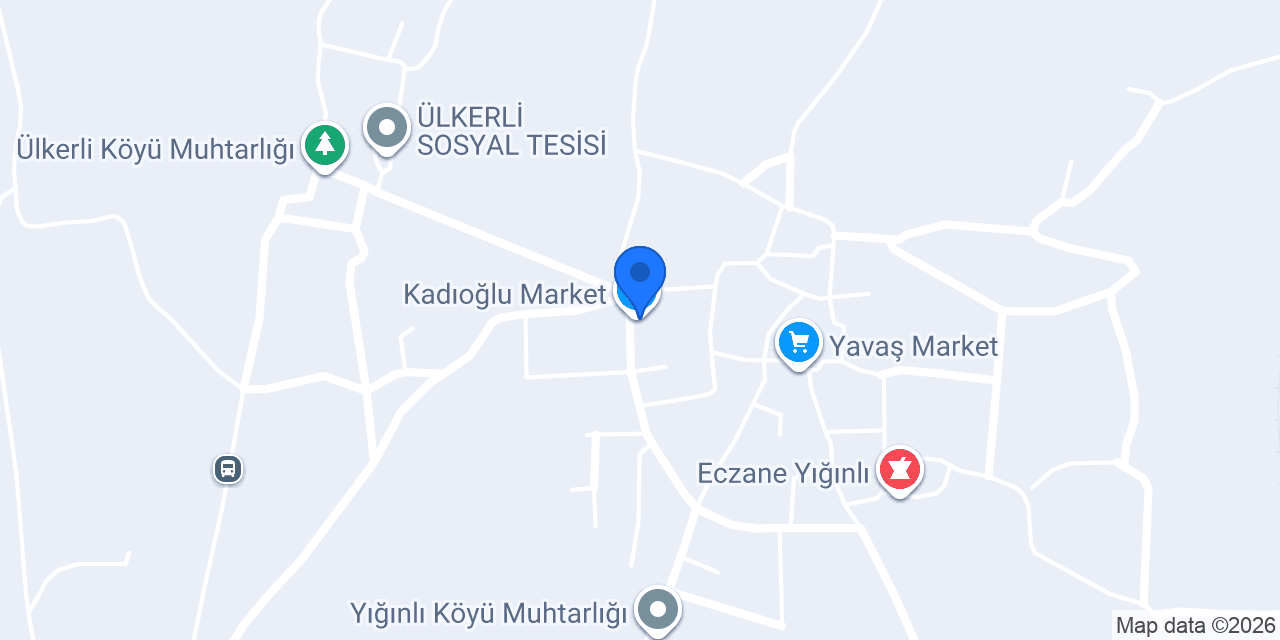 Kadıoğlu Market konumu