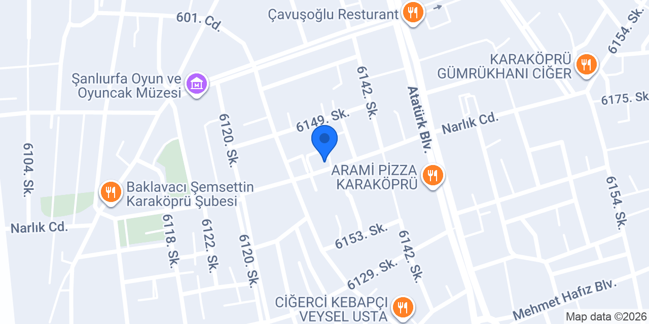Mavi Optik Karaköprü konumu