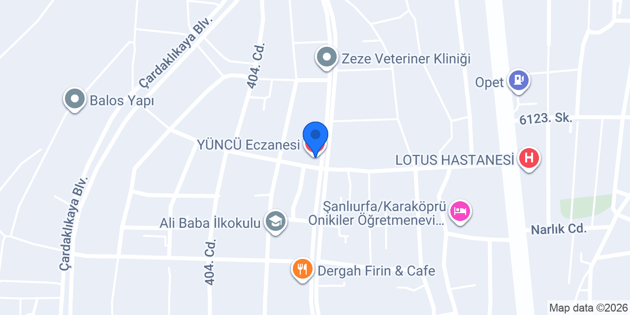 YÜNCÜ Eczanesi konumu
