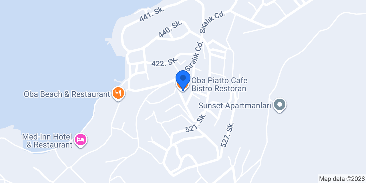 Oba Piatto Cafe Bistro Restoran konumu