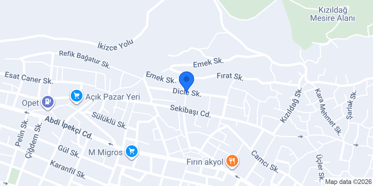 Sertaç Oto Galeri konumu