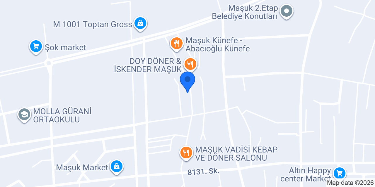 Maşuk Çınar Anahtarcı ve Çilingir konumu