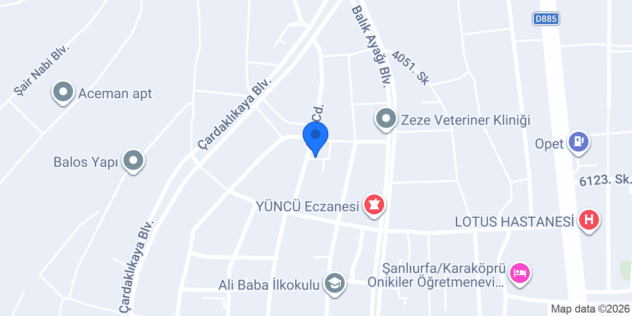 Cargox Şanlıurfa Şubesi konumu