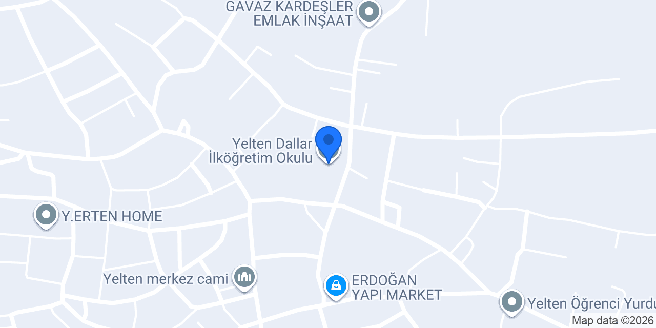Yelten Dallar İlköğretim Okulu konumu