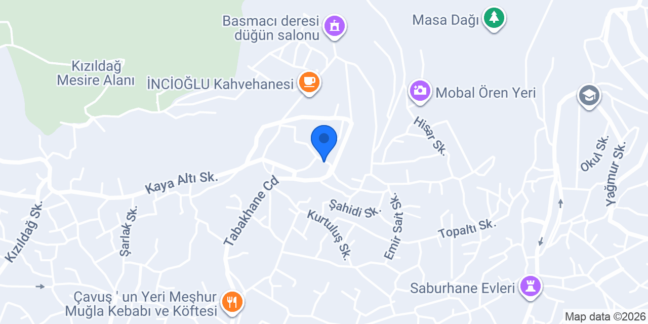 Menteşe elektrik konumu