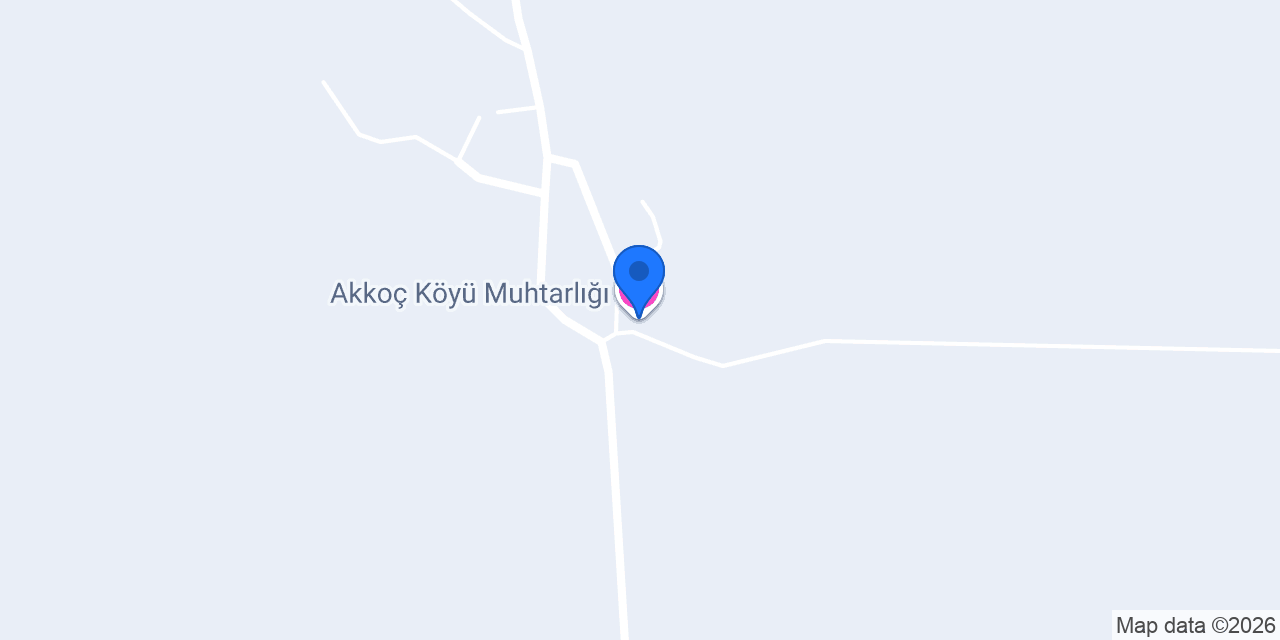 Akkoç Köyü Muhtarlığı konumu