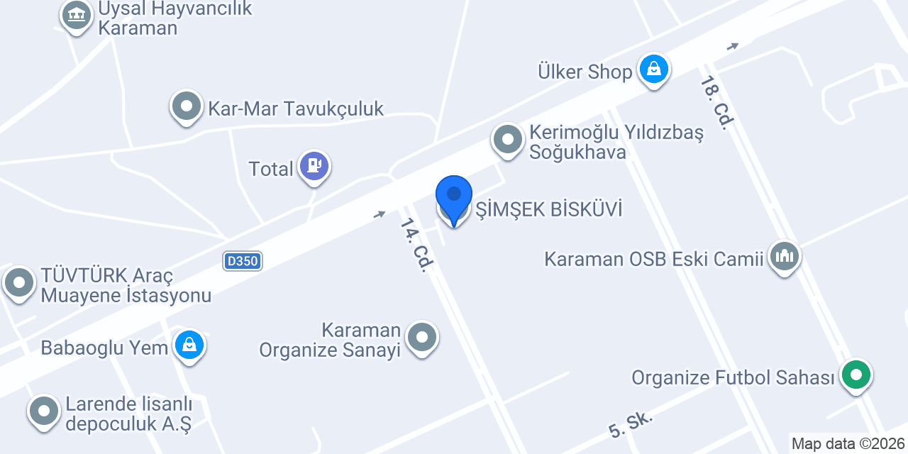 ŞİMŞEK BİSKÜVİ konumu
