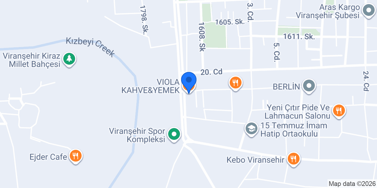 VIOLA KAHVE&YEMEK konumu
