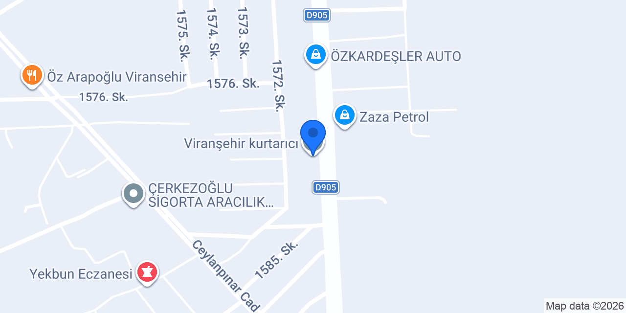 Viranşehir kurtarıcı konumu