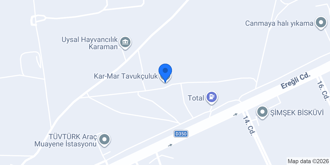 Kar-Mar Tavukçuluk konumu