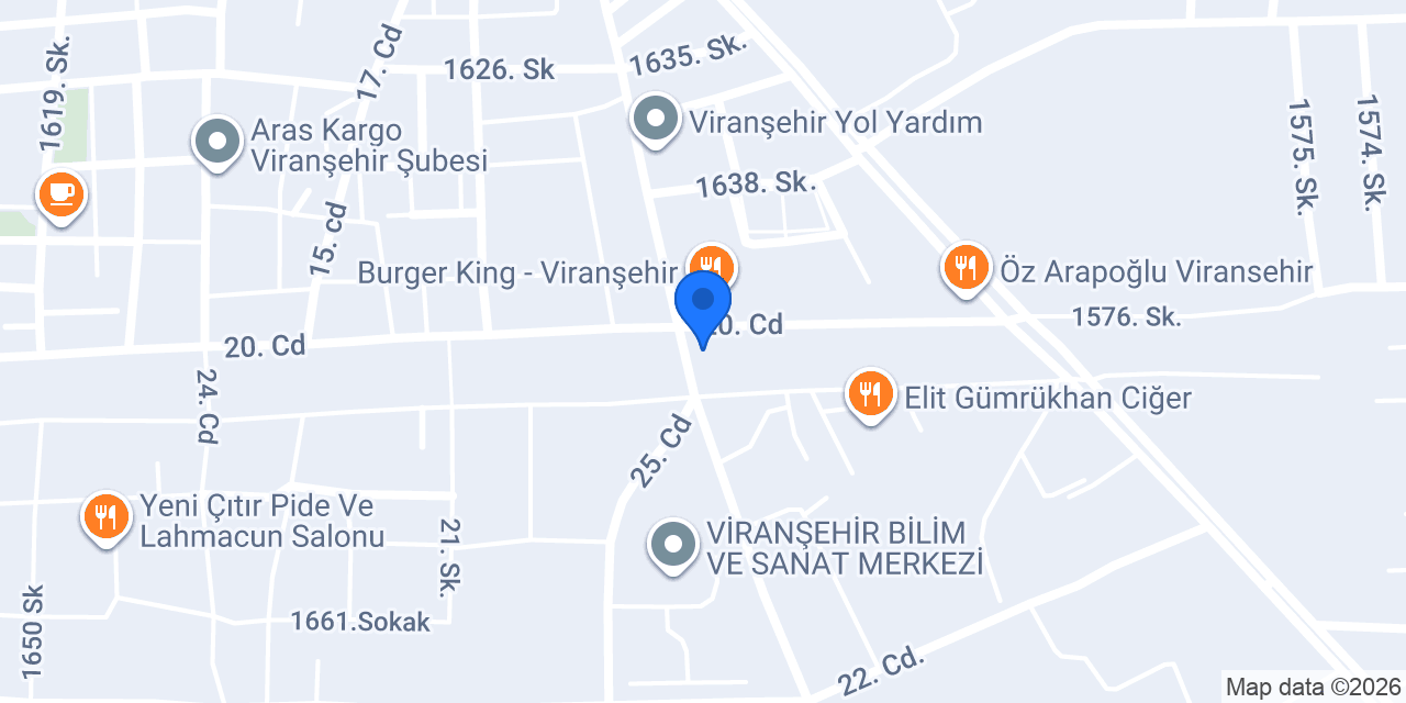 viranşehir oto servis konumu