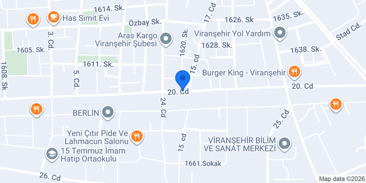 ArtukBey Trenyolu Viranşehir konumu