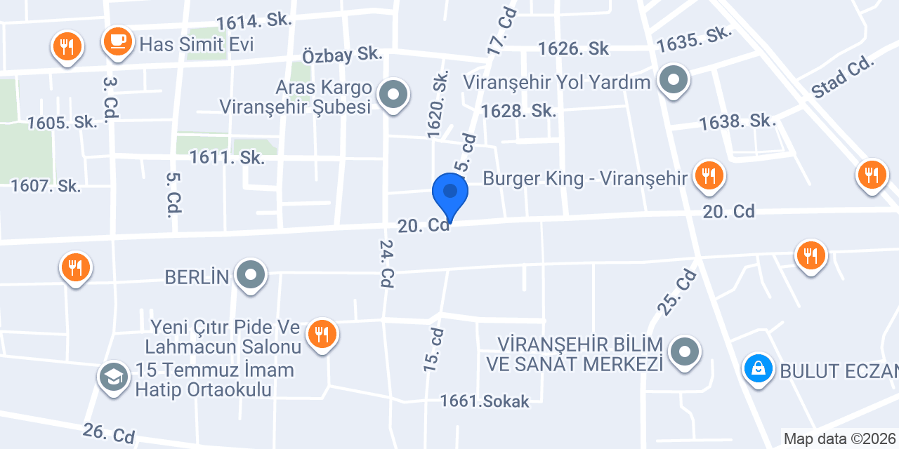 Viranşehir özel klinik konumu