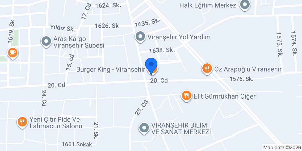 Hey Döner Şanlıurfa Viranşehir konumu