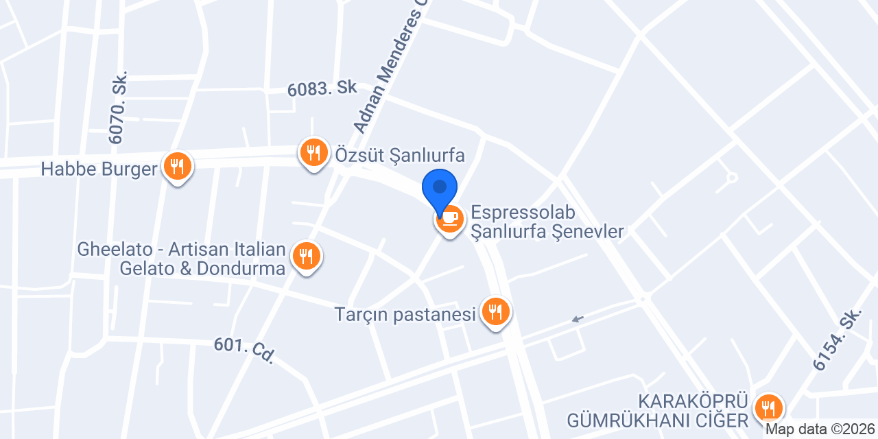 Göksel Tantuni Şanlıurfa konumu
