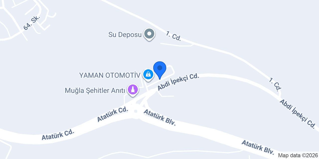 Ata Oto Galeri konumu