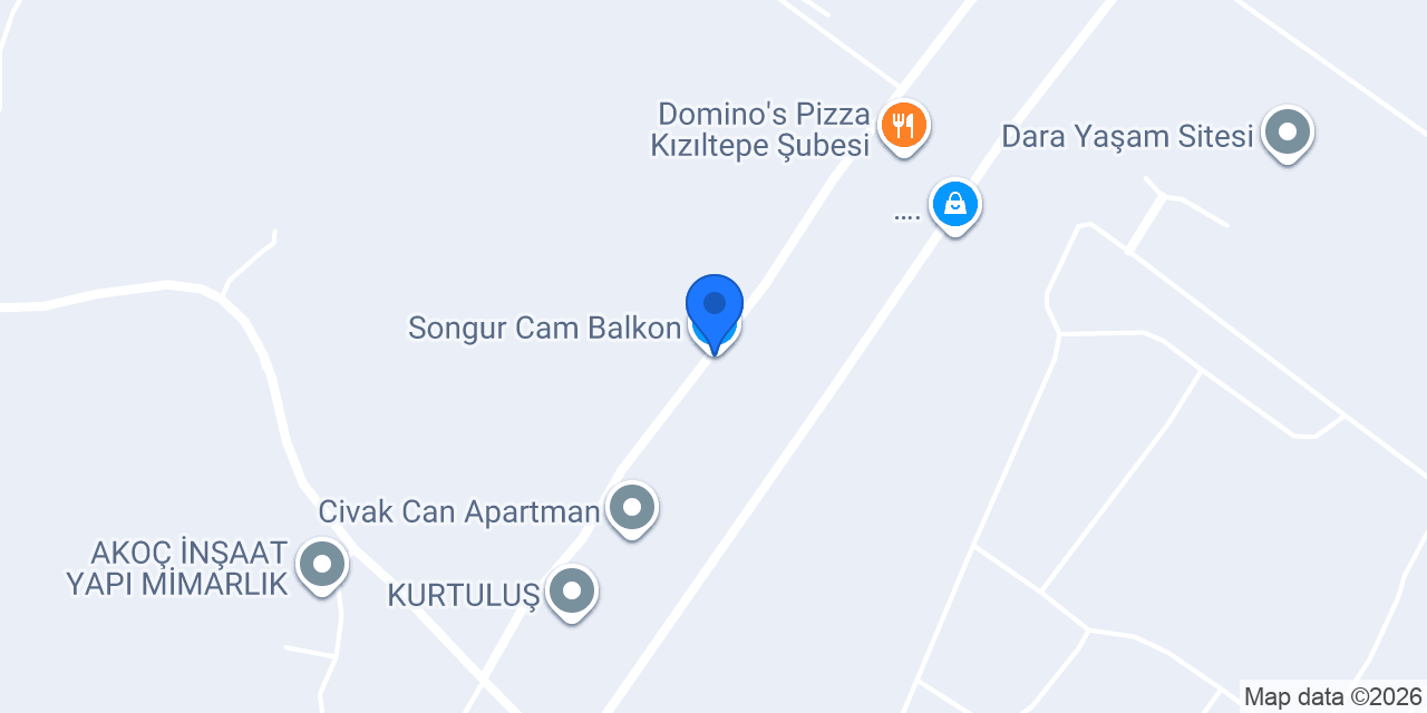 Songur Cam Balkon konumu