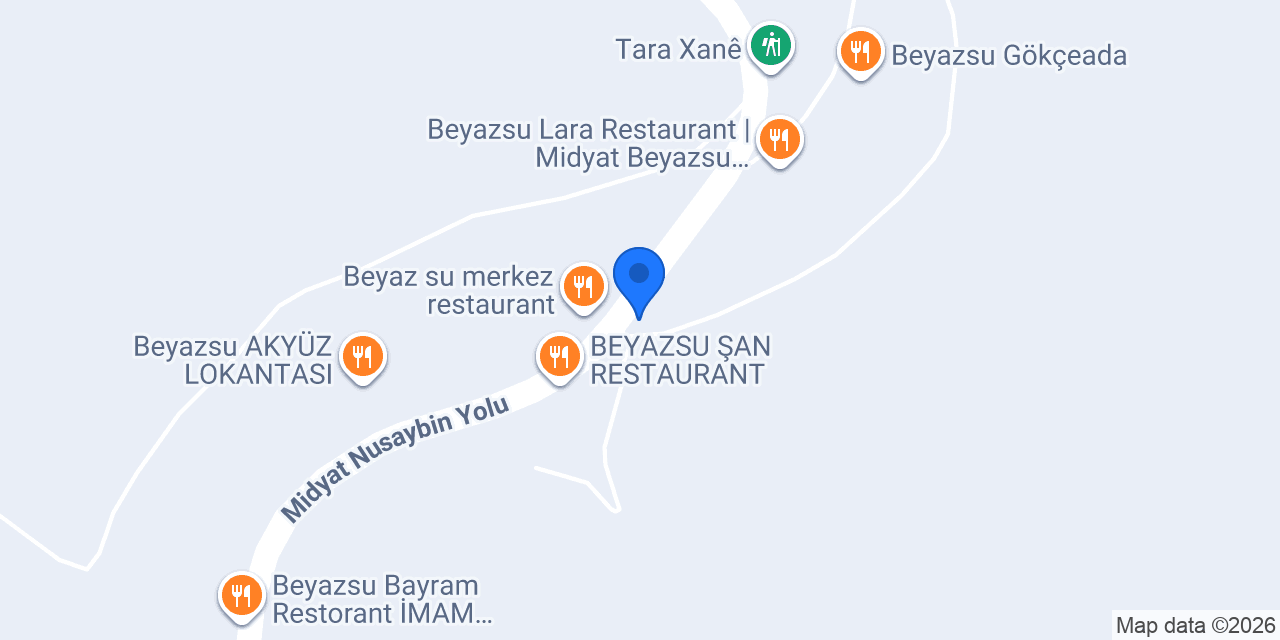 Beyazsu Siseban Restaurant konumu