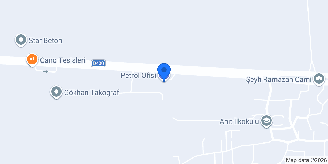 Petrol Ofisi konumu