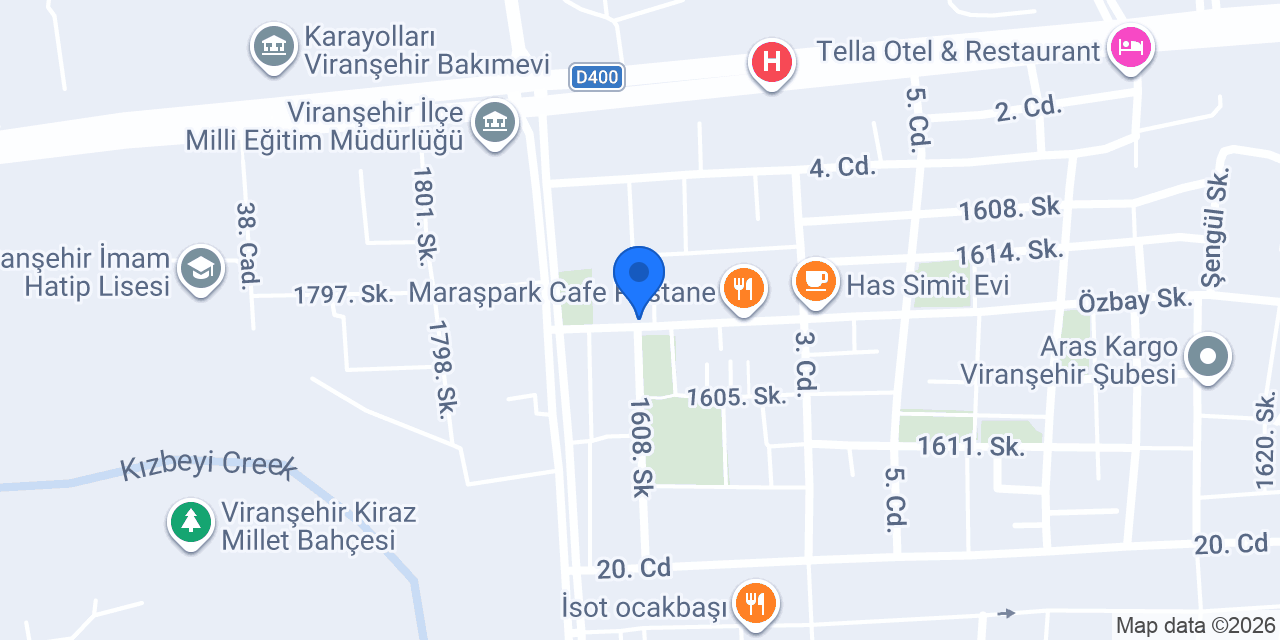 Künefeci Faruk Usta konumu