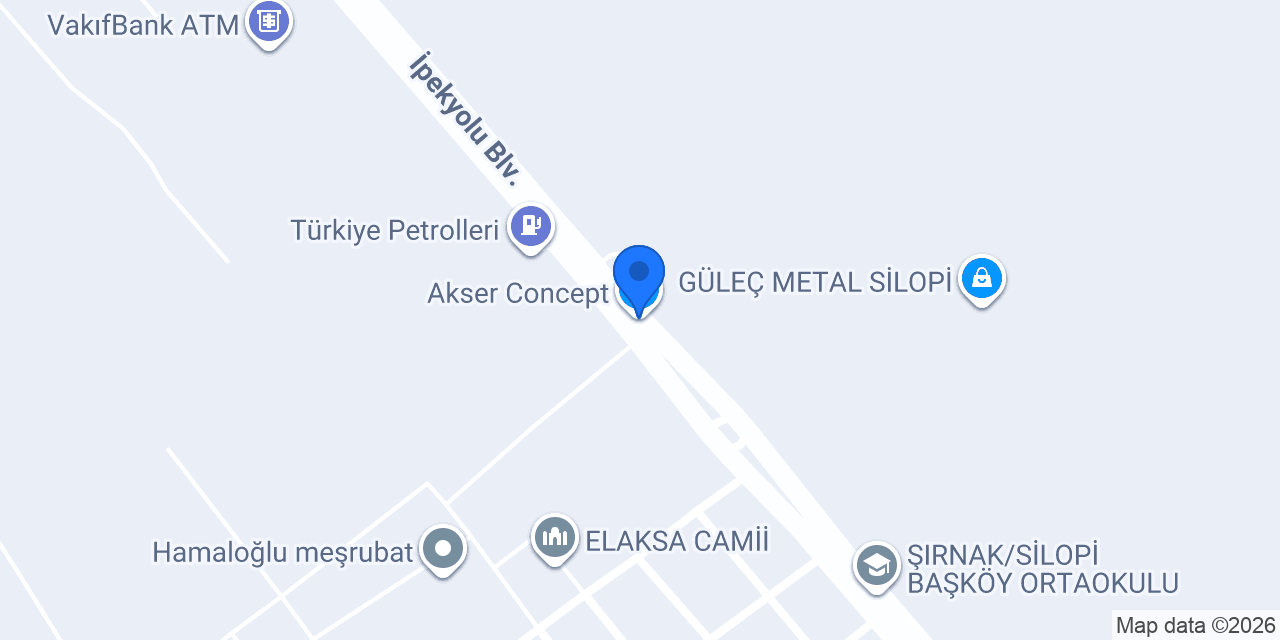 Akser Concept konumu