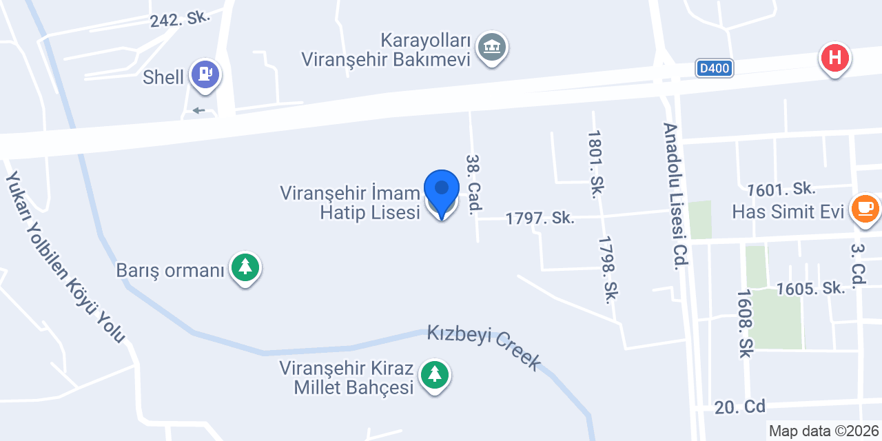 Viranşehir İmam Hatip Lisesi konumu