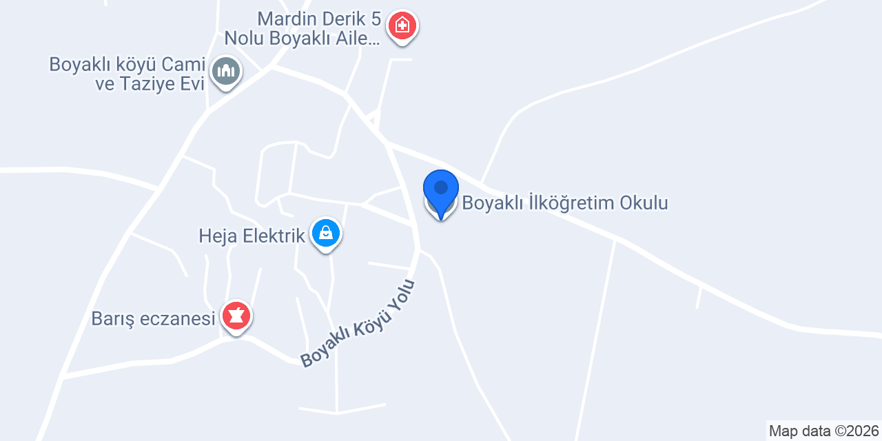 Boyaklı İlköğretim Okulu konumu