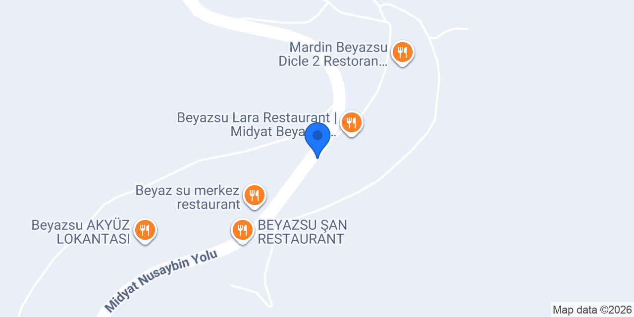 Beyazsu Şelale Restorant konumu