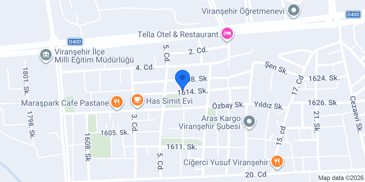 VİRANŞEHİR SÜRÜCÜ KURSU konumu