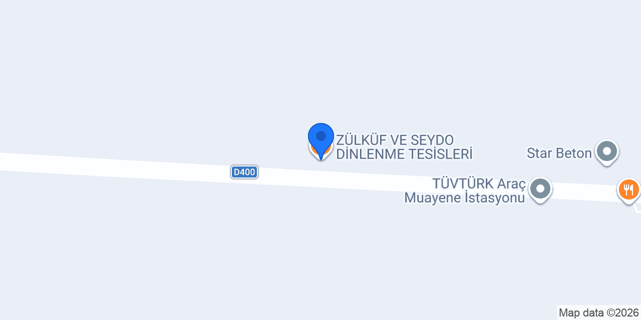 ZÜLKÜF VE SEYDO DİNLENME TESİSLERİ konumu