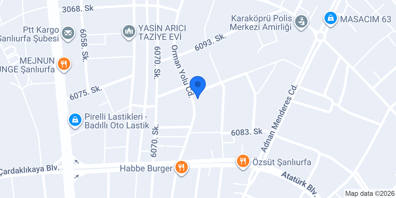 Paşam Baklava ve kahvaltı konumu