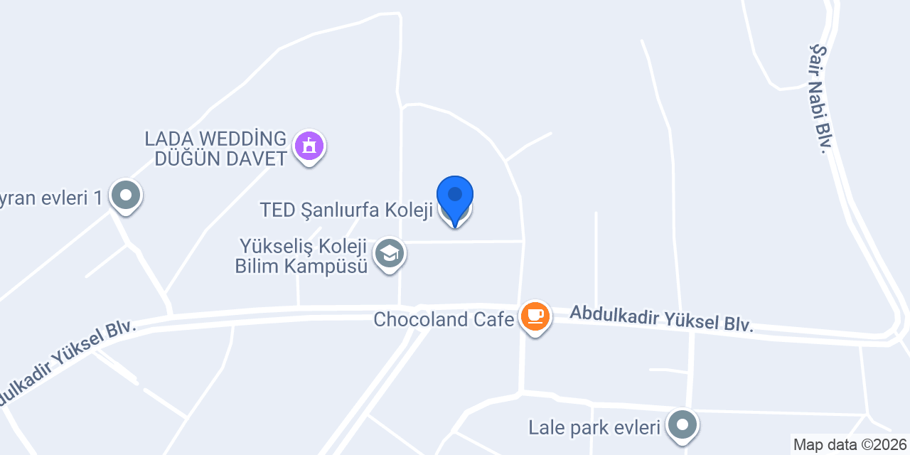 TED Şanlıurfa Koleji konumu