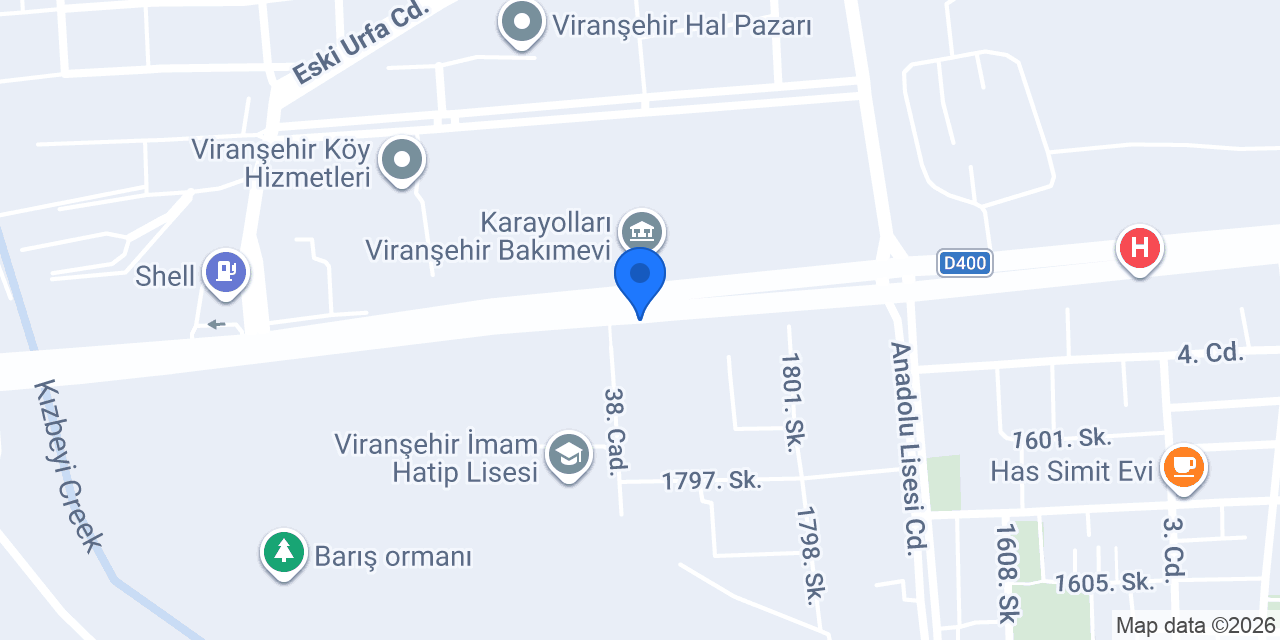 VİRANŞEHİR VERGİ DAİRESİ MÜDÜRLÜĞÜ konumu