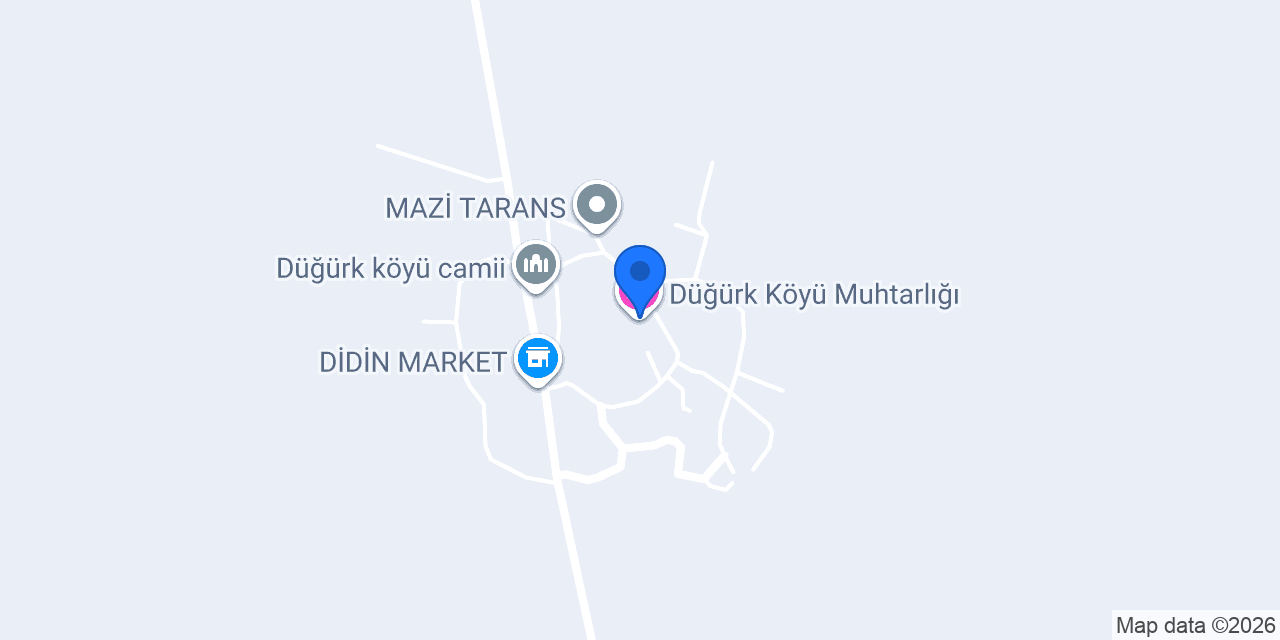Düğürk Köyü Muhtarlığı konumu