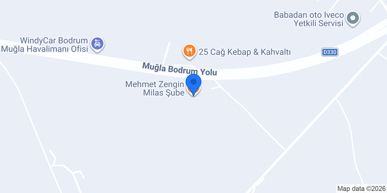 Mehmet Zengin Milas Şube konumu