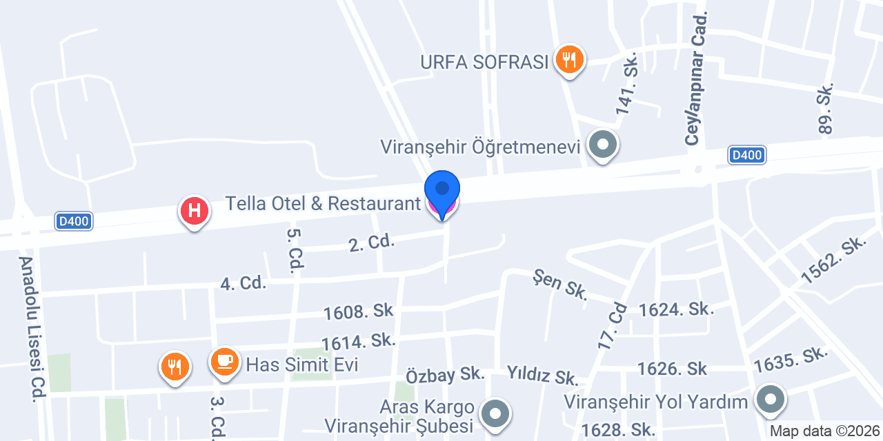 Tella Otel & Restaurant konumu