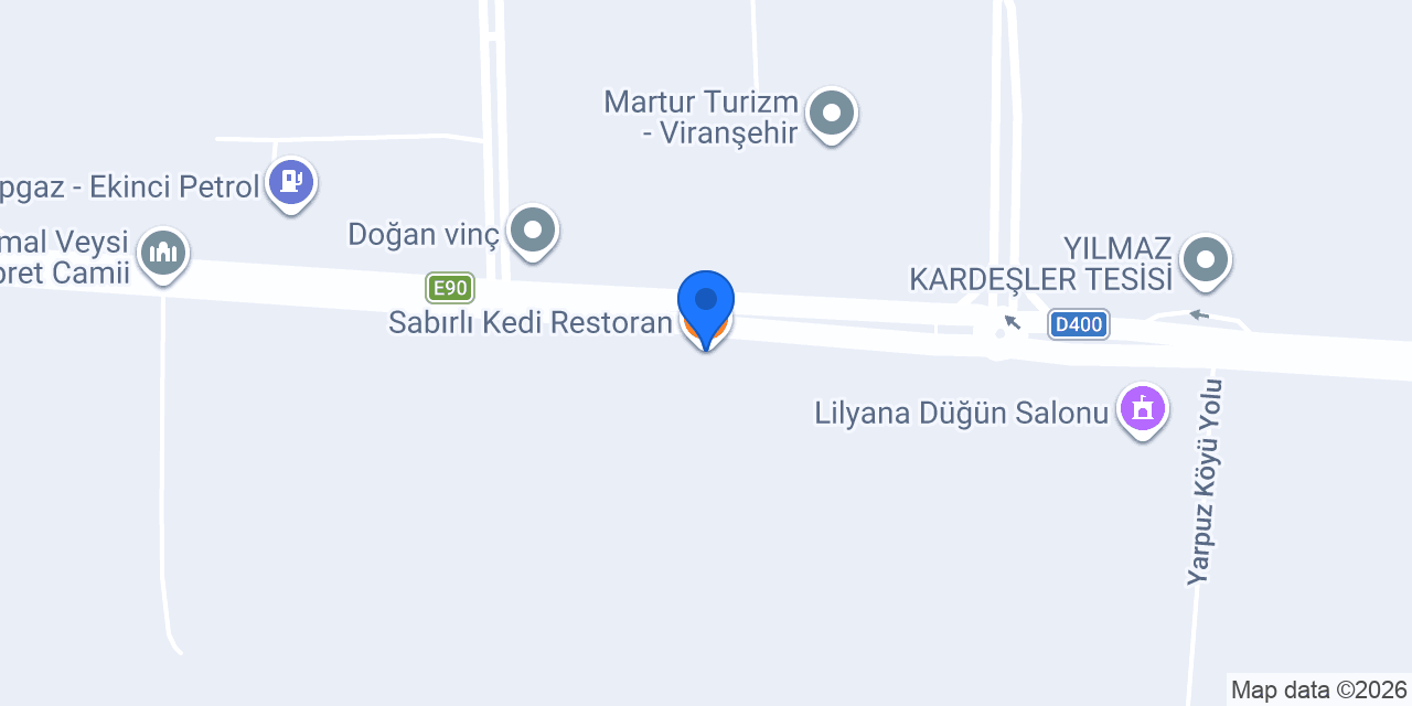 Sabırlı Kedi Restoran konumu