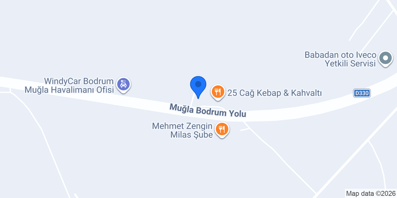 Auto Home Bodrum Araç Kiralama konumu