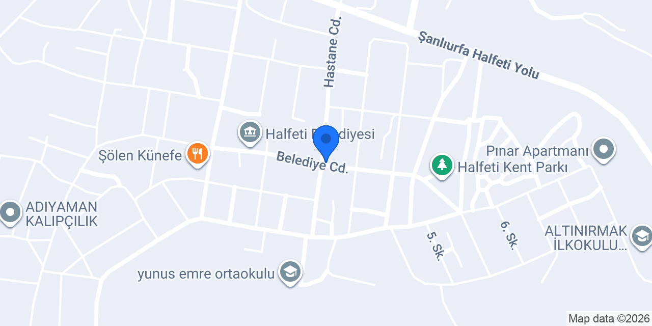 Halfeti Ehl-i Keyf Künefe & Cafe konumu