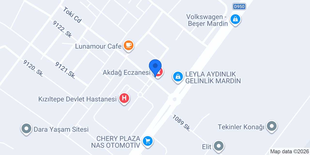 Mizgin Eczanesi konumu