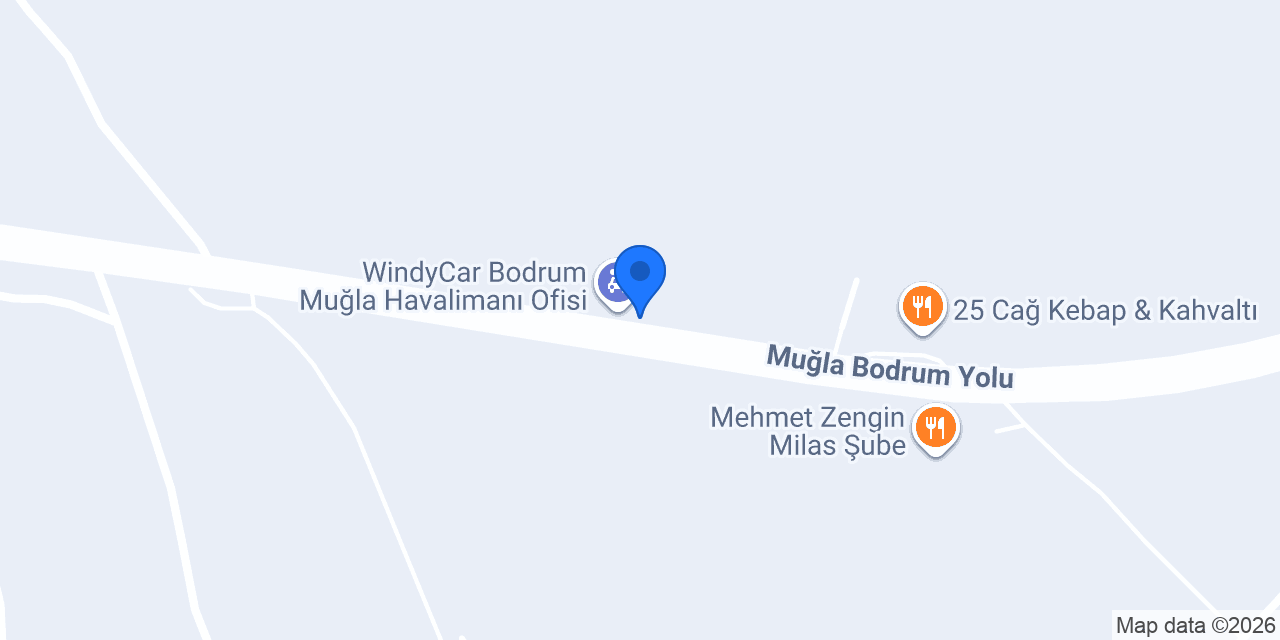 Proper Car Rental Milas Bodrum Airport konumu