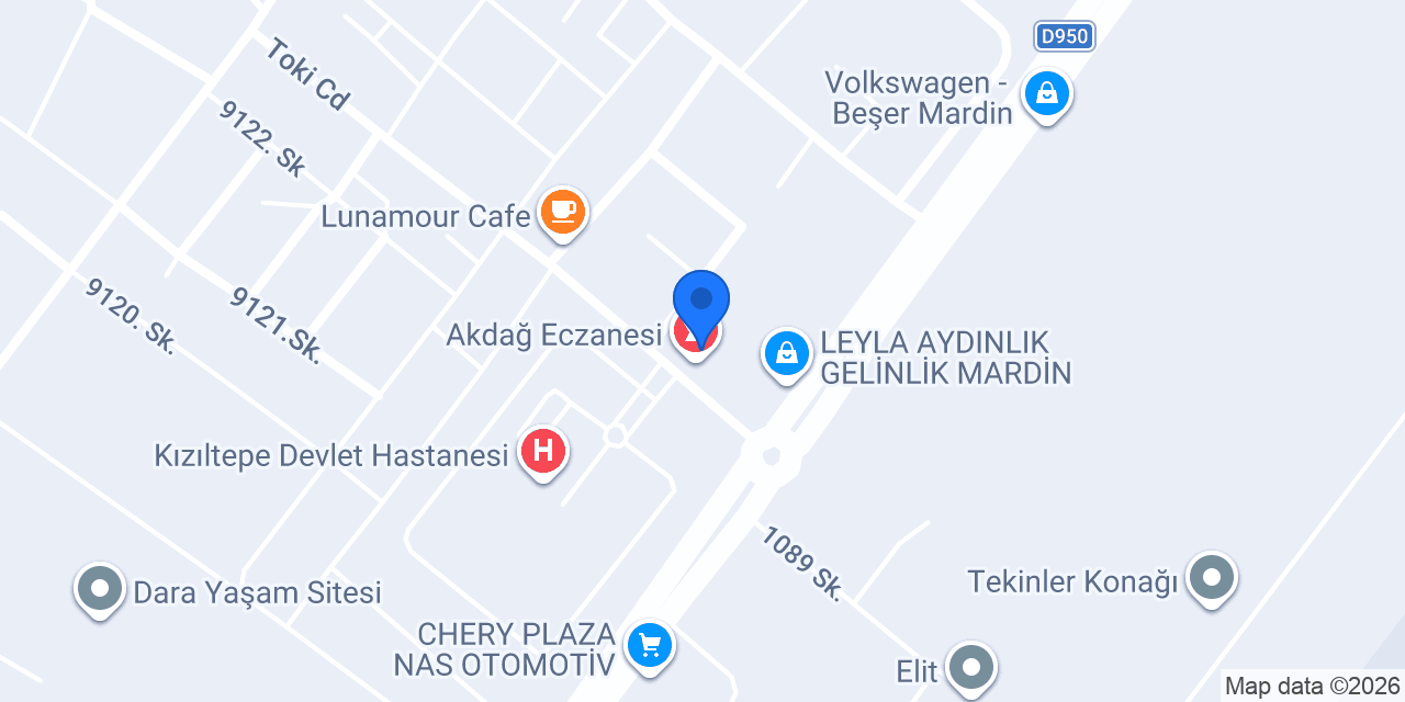 Op. Dr. Derya Yanık Turgut konumu