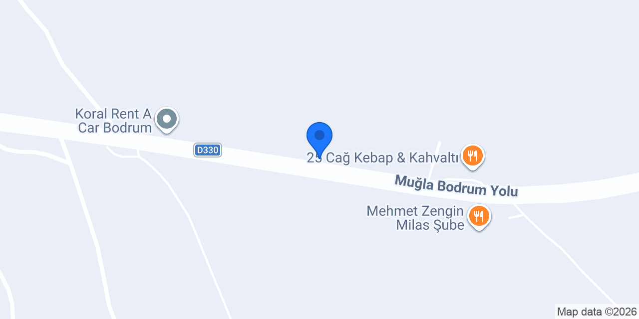 WindyCar Bodrum Muğla Havalimanı Ofisi konumu