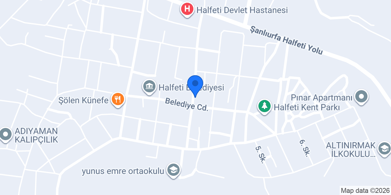 Özel Halfeti Göklü Sürücü Kursu konumu