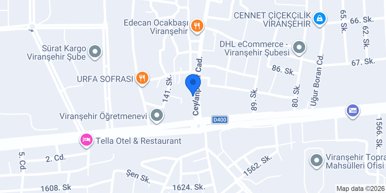 Tuana Unlu Mamülleri konumu