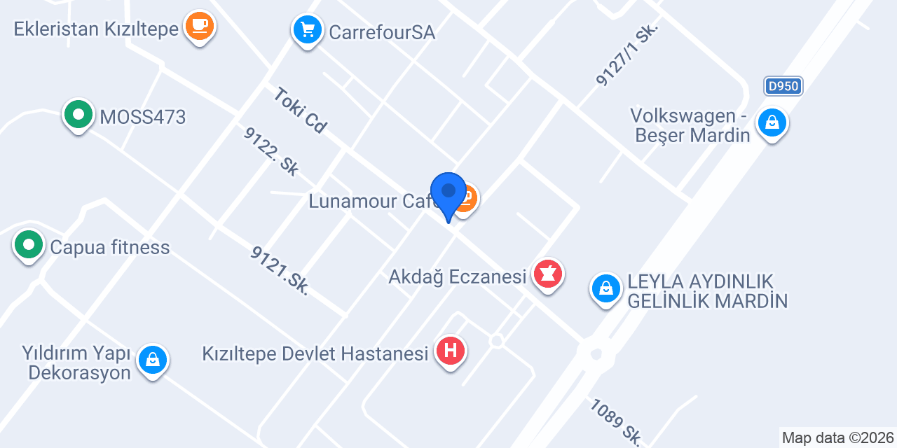 Kaleoğlu Baklava Kızıltepe konumu